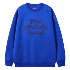 PanAm 男女通用城市刺繡刷毛保暖大學T