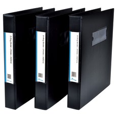 ECO Chungwoon 黑色高週波D型環活頁夾 3cm + 5cm + 7cm 套組, 1套, 混合