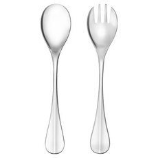 DEGRENNE BLOIS MIRROR FINISH 沙拉公匙+公叉組, 銀色, 1套