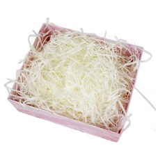 Sevenzip 紙絲禮品包裝緩衝碎紙 500g, 1個, 奶油白