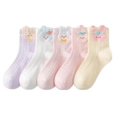 여아용 다온30 토끼 양말 5켤레