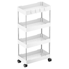 小麥購物 置物推車 L803, 4層, 白色