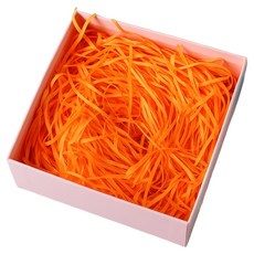 세븐집 종이 스타핑 선물 포장 완충재 쵸핑지 500g, 오렌지, 1개