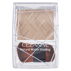 CEZANNE 自然霧面小臉修容粉餅 2.5g, 01 暖色調, 1個