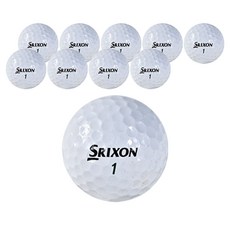 SRIXON 超值高爾夫二手球, 10個, 白色