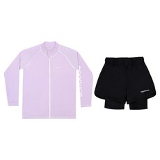 aquatica 兒童防曬拉鍊外套 + 三分水陸兩用褲套裝 AQAJJ452-AQA420