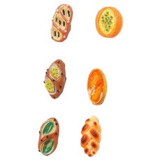 Mungudam 歐風烘焙坊微縮模型磁鐵6件組A款, 混色