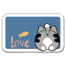 WE CHAMP 石紋圖騰/可愛貓咪系列 珪藻土地墊