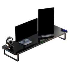 小麥購物 電腦螢幕增高架桌面 50cm, 黑色