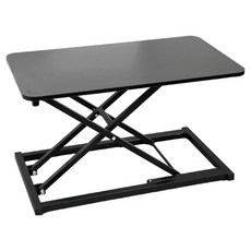 小麥購物 可折叠多功能站立式電腦升降桌 7檔 L1201, 黑色