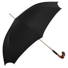 PASOTTI 男士奢華手工雕刻雪納瑞自動傘 MX6O8N49