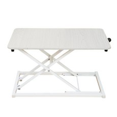 小麥購物 可折叠多功能站立式電腦升降桌 7檔 L1201, 白色