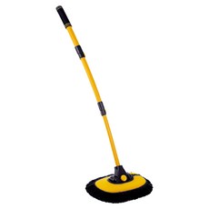 DM 자동차 수납식 3단 세척 브러시 옐로우, 1개