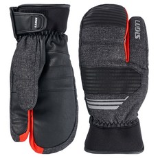 韓國 LUDiS 舒適貼合自由式滑雪/滑雪板三指防寒手套 雙手穿戴組 LUP01UG09, 1套, RED