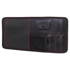 G-SPEED 遮陽板置物袋 碳纖紋 JR-04, 黑色, 1個