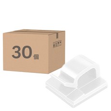 DOSell 整齊排線 + 固定夾, 30個, 白色