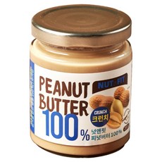 넛앤핏 피넛버터 100% 크런치, 200g, 1개