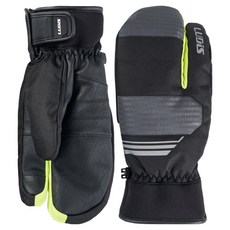 韓國 LUDiS 舒適貼合自由式滑雪/滑雪板三指防寒手套 雙手穿戴組 LUP01UG09, 1套, BLACK