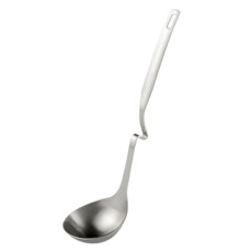 Quasi 鍋邊可掛式304不鏽鋼湯勺, 1支, 銀色