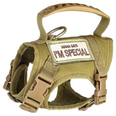 戰術貓牽繩胸背帶, 卡其色, 1個