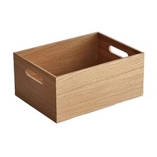 好物良品 高品質日本原木整理收納箱置物盒 小, 水曲柳木, 1個