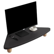 小麥購物 轉角電腦增高架 L1221, 黑色