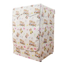 小麥購物 加大加厚滾筒式洗衣機防塵套 L2378, 小熊一家