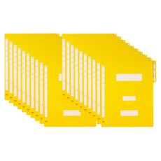 마이다스 PP 칼라 지네발 A4 정보화일, 노랑색, 20개