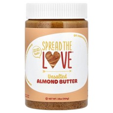Spread The Love 滑順杏仁醬, 1個, 454g