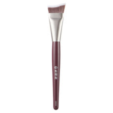 點胭脂 繁花似錦壹壹零 魚尾粉底刷, 霧銀色 + 深紅色, 1支