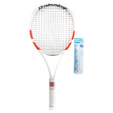 BABOLAT 網球拍 Pure Strike Light 100 G2 + 網球線 + 握把布套組, 網球拍(Pure Strike Light 100 G2), 1套, 混合顏色