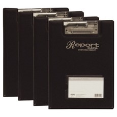 MiDAS HYUNPOONG PVC 高週波報告夾 A4, 黑色, 4個