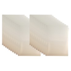 마이다스 투명 A4 투포켓화일, 백색, 20개