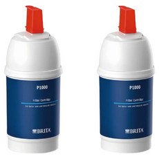 BRITA 硬水軟化型濾芯, 白色, 2個, P1000