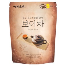 쌍계명차 보이차 삼각티백, 1개, 25개입, 1.2g