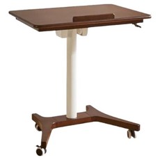 A&R 北歐輕奢實木可移動升降邊桌, 胡桃色