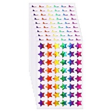 코히모 컬러 스티커 48p 세트 별모양 5W0487, 혼합색상, 10세트