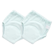 Bebehome 6層紗紗布學習褲/透氣親膚尿布褲, 綠色, 2件