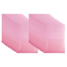 Midas 透明 A4 雙口袋文件夾, 20個, 粉紅色