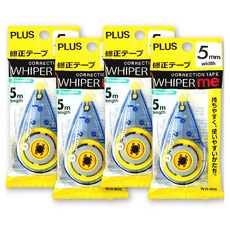 플러스 화이퍼 미 me수정테이프 WH-905, 혼합색상, 4개
