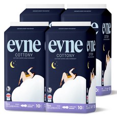 evne 頂級 Kotoni 超長衛生棉 蝶翼型, 4個, 夜用, 10入