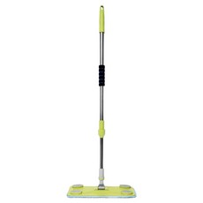 Planex 伸縮型不鏽鋼超細纖維拖把, 1個, 黃綠色