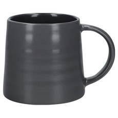 MIKASA 寬底馬克杯 450ml, 1個, 灰色