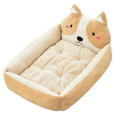 秋田犬寵物床, 1個, 米黃色