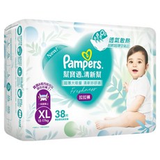 Pampers 幫寶適 原廠公司貨 清新幫拉拉褲/尿布 12~17kg, XL, 38片