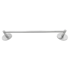 小麥購物 304不鏽鋼單桿圓頭毛巾架, 1個, 銀色