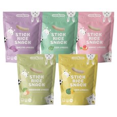 孩童米棒, 紫薯+菠菜+甜南瓜+綠花椰菜+洋蔥+蘋果紅蘿蔔, 5個, 40g