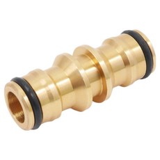 TRENY 銅製雙通奶嘴接頭, 金色