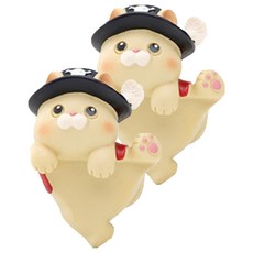 미미네아쿠아 걸이식 수조 장식품 동화 속 해적고양이, 2개