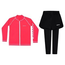 aquatica 女童防曬拉鍊上衣 + 水上運動短褲套裝 AQAJJ453-AQA421